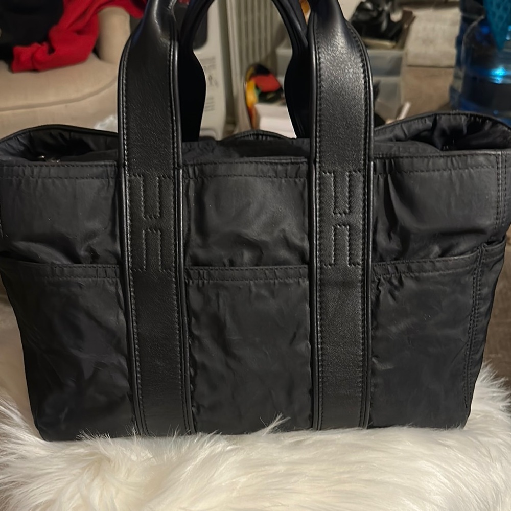 Auth Hermes Acapulco Nylon Tote Bag